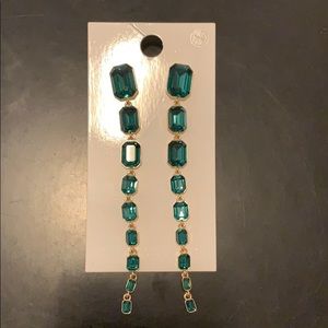 Forever 21 Emerald Chandelier earrings